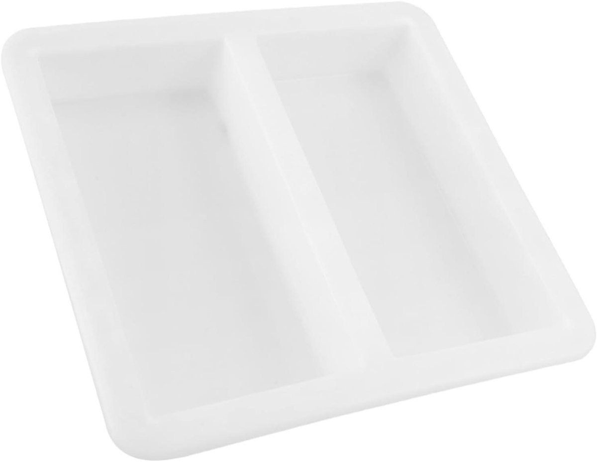 Beton Bestratingsvorm - Cementmal Tuinpad - Tuin Decoratie Maken - Unieke Textuur - 30.20X28.00X5.00CM - Wit
