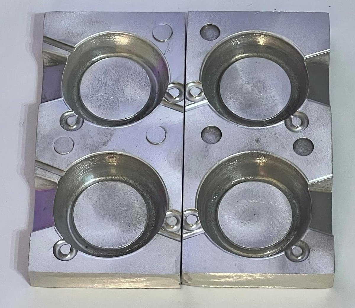 Zoka Ball Vis Mal - Jig Mal Zinklood Mal - Boot Vissen - CNC Gefreesd Aluminium - 280-330g - Zilver
