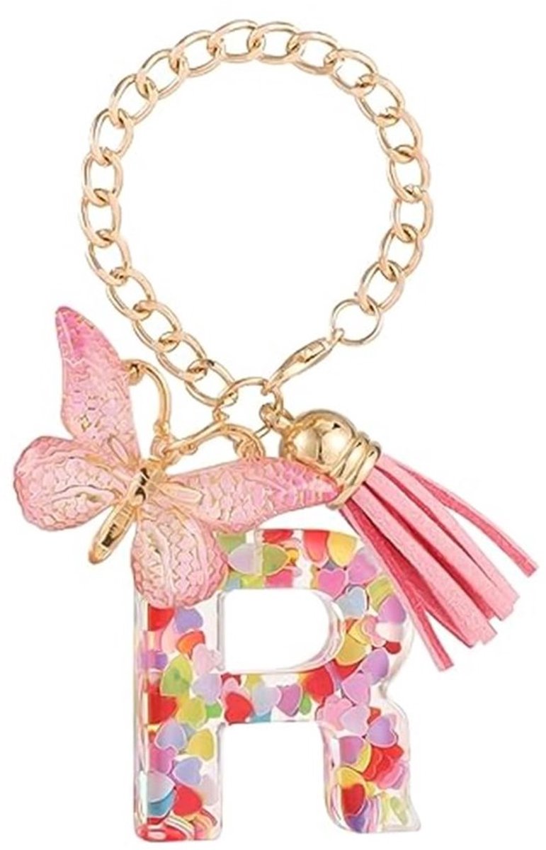 Decoratieve Bekerhanger met Vlinderletter (R)