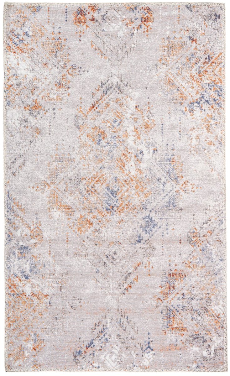 Padiro laagpolig vloerkleed 120 x 180 cm - crème - modern abstract design - geschikt voor vloerverwarming - van polyester