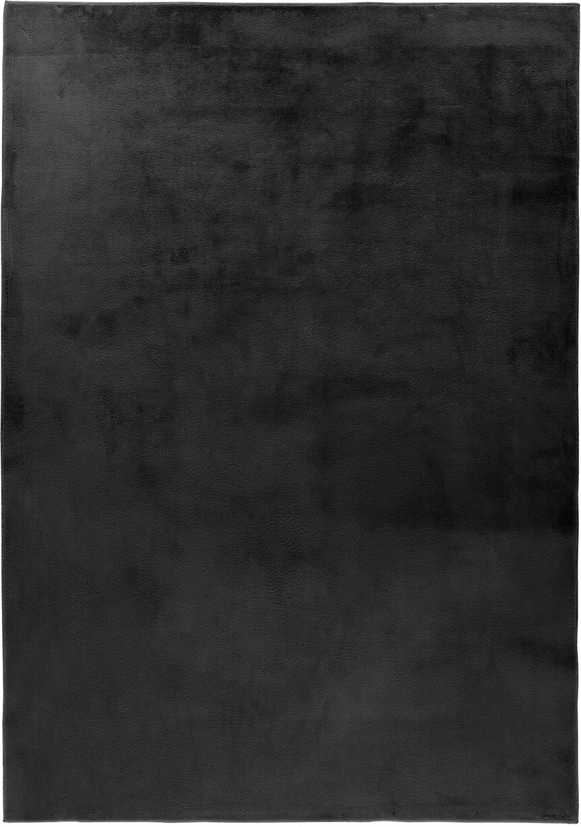 Padiro laagpolig vloerkleed 200 x 290 cm - grijs - modern effen design - geschikt voor vloerverwarming - van polyester