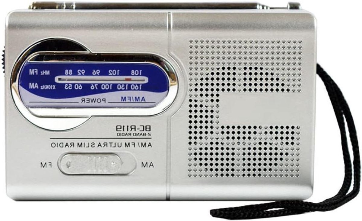Draagbare Mini Radio - Zakradio AM FM - Muziek Luisteren - Telescopische Antenne - 95 x 59 x 20 mm