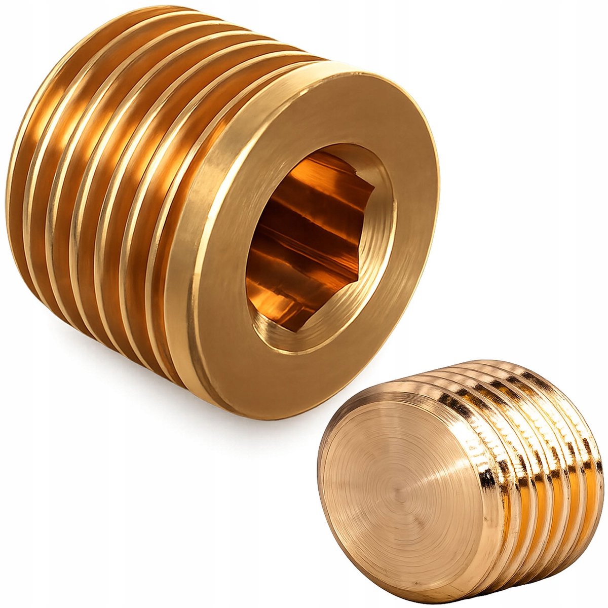 Rosfix Afsluitdop Geschroefd Messing 1/4" - Externe Draad, Hoogdrukbestendig