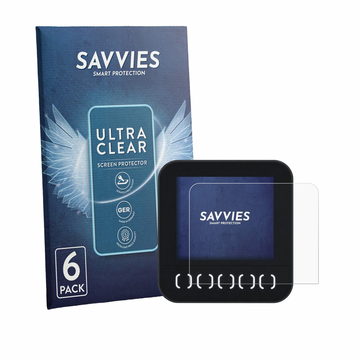 Savvies - Screenprotector voor Först TR8D - Folie Beschermfolie transparant 6 Stuks