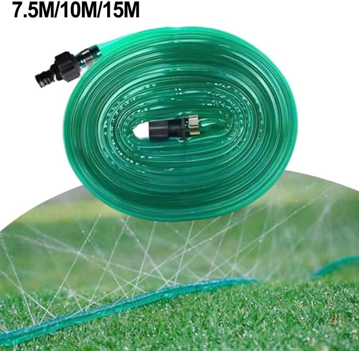 Flat Sprinkler Soaker Hose voor Tuin, Bloembedden en Groenten - 10 Meter PVC Tuinbewatering Systeem