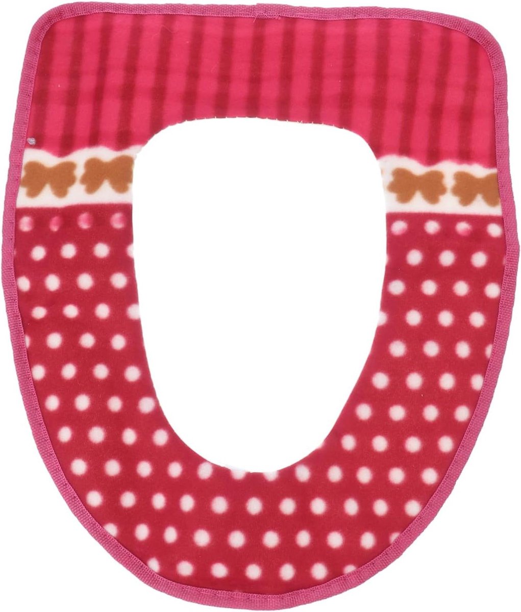 Toiletbrilhoes - Toiletzitting Kussen - Comfort Verhogend - Zelfklevende Tapes - 36 x 435 cm - Rood