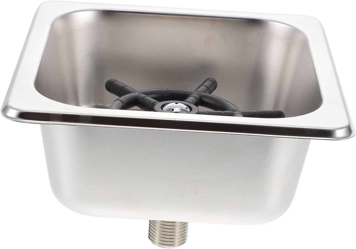 Flessenspoeler Glazenspoeler - Automatische Spoeler Bekers - Bar Schoonmaken - Hogedruk Reiniging - 411 Gram - Zilver