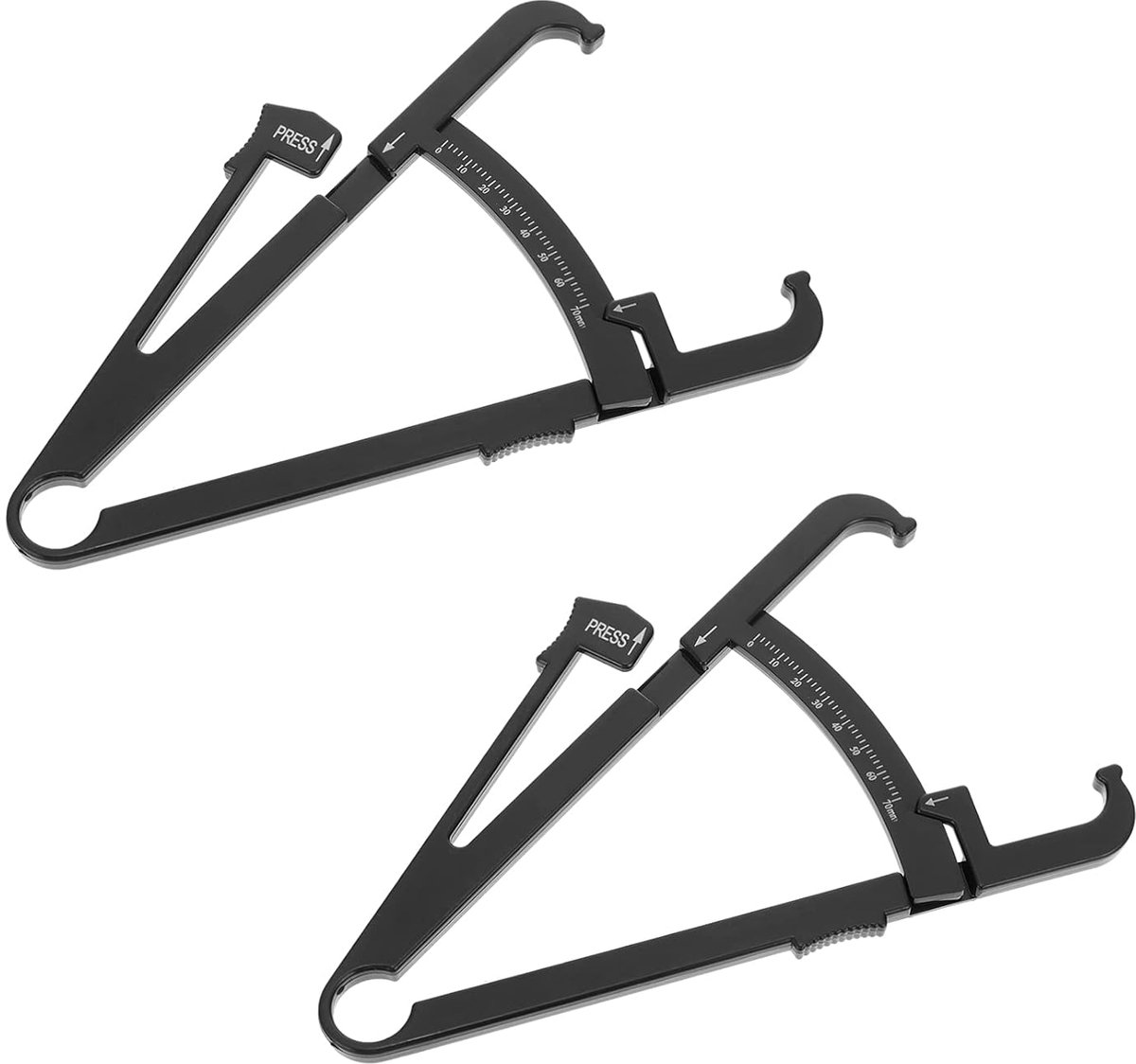 Vetmeters Set - Gezondheidsmeetlinten - Gezondheid Meten - Veilig Kunststof Materiaal - 3 Sets - Zwart