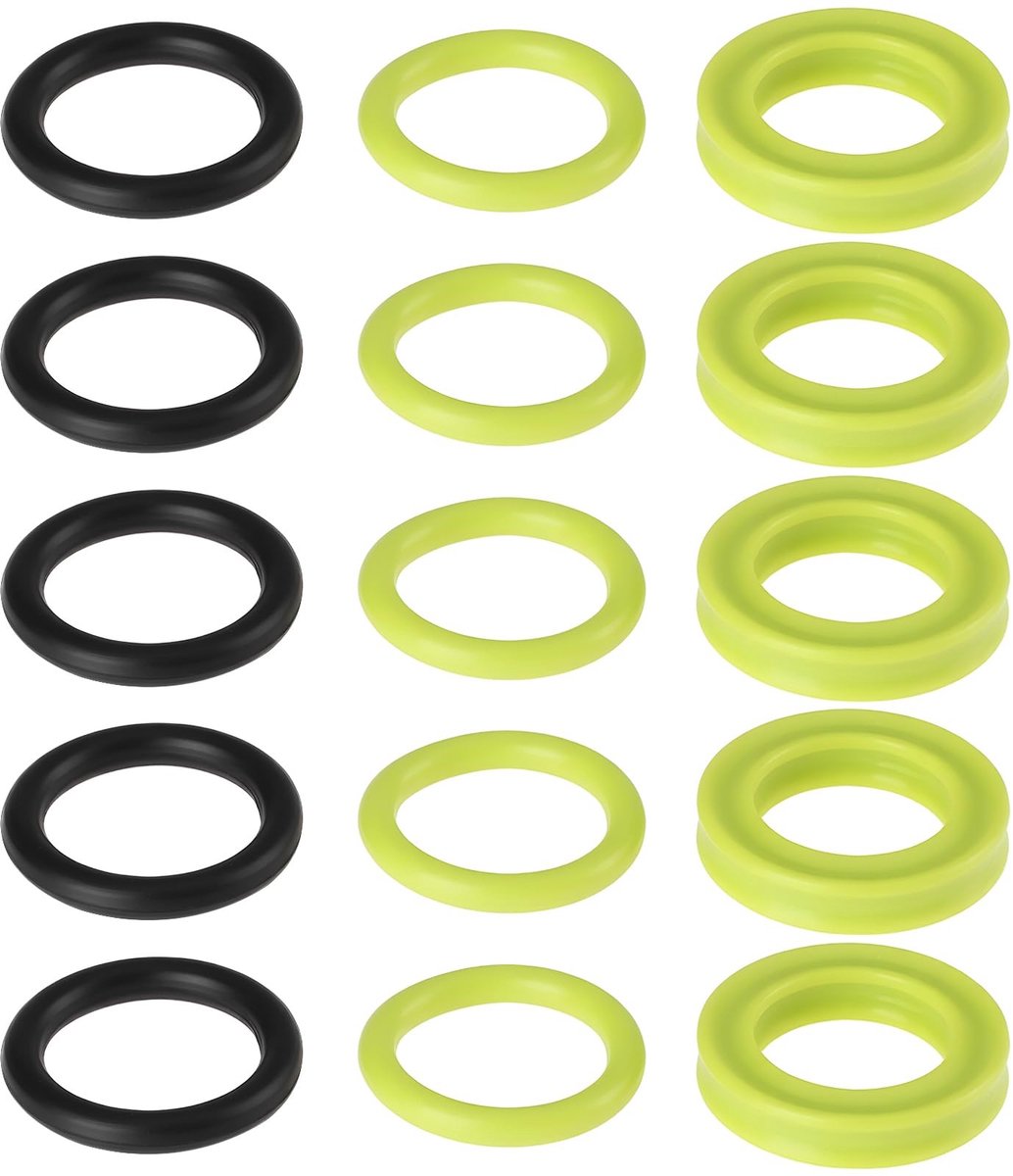 Dailygoods- Siliconen Seal Slijtvast - Dichtingsringen Sanitair - Afdichtingsring Set - 15 Stuks - Compatibel met Karcher - Corrosiebestendig - Afdichtingsringen