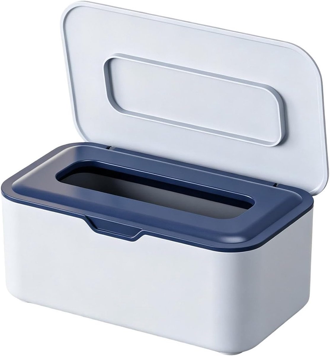 Vochtige Doekjes Container - Navulbare Doos - Hygiënisch Opbergen - Vochtwerende Afdichting - 20x125x9cm - Blauw