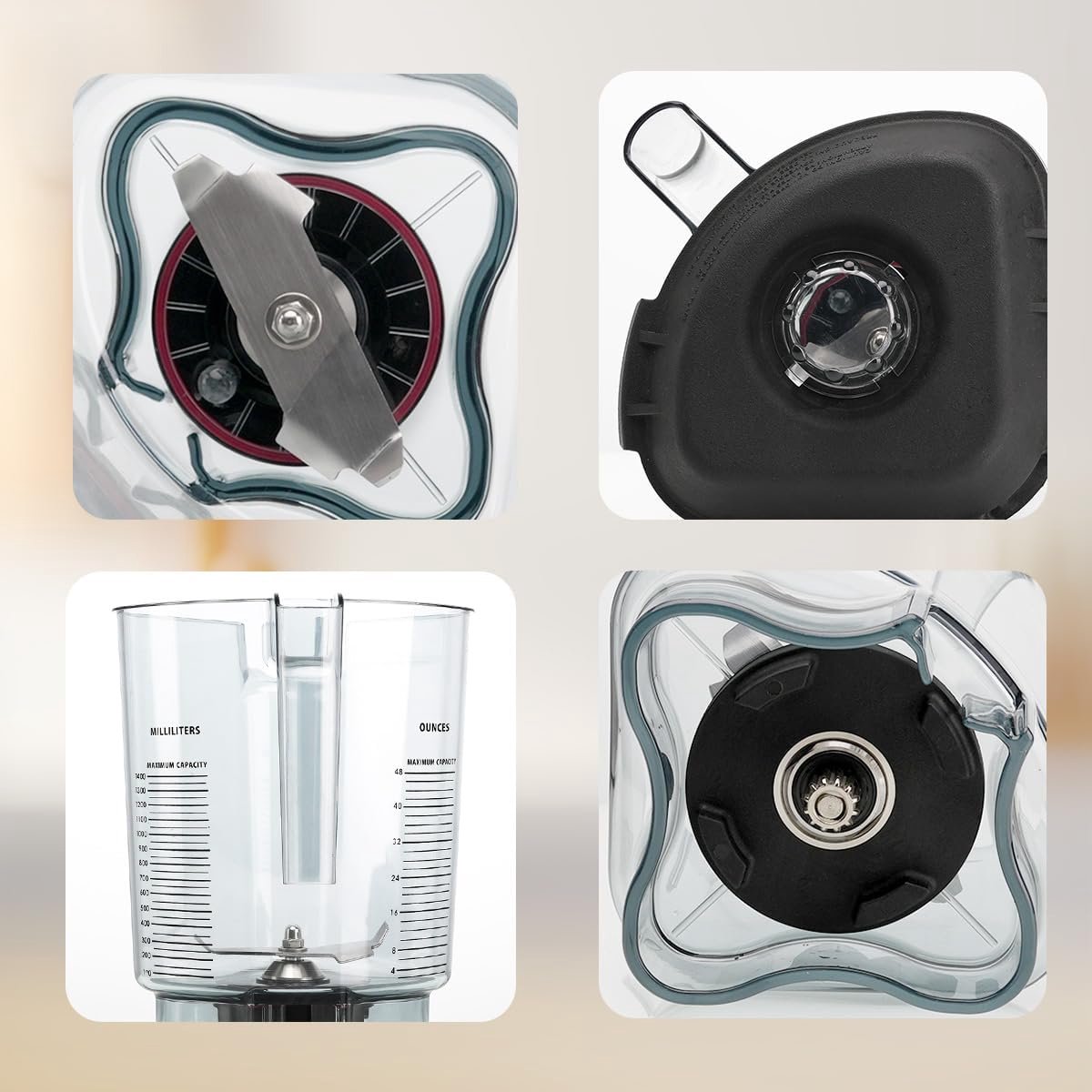 Vervangende Advance-container van 1,2 liter (40 oz) voor Vitamix commerciële blender. – foto 4
