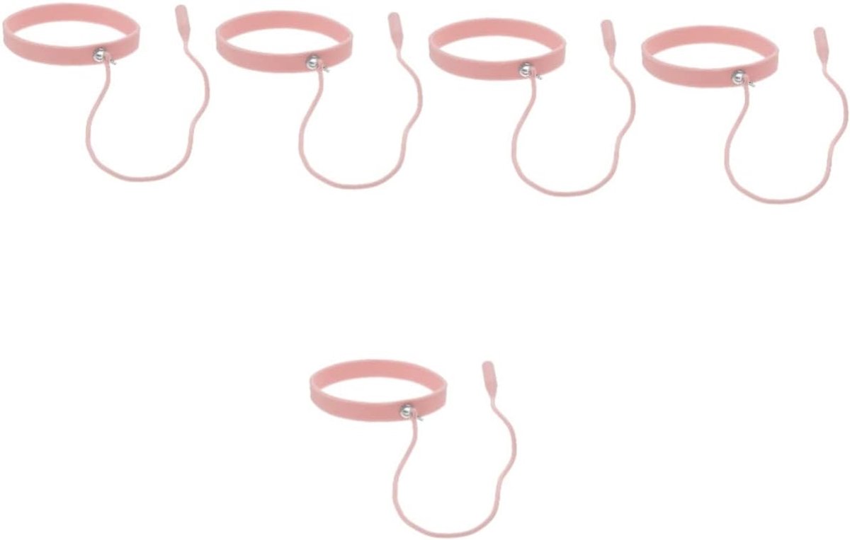 Pincet Houder - Polsband Protector - Wimper Extensions - Siliconen Materiaal - 5 Stuks - Roze