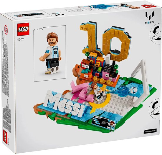 LEGO Editions Lionel Messi – Voetbalhoogtepunten Bouwpakket en Kinderkamer Decoratie - 43011
