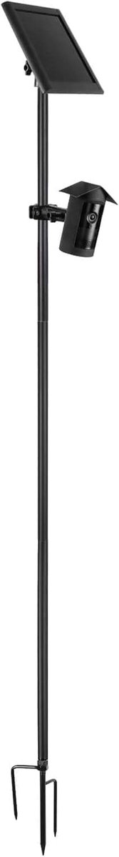 Camera Beschermhoes - Montagehouder - Buitenbeveiliging - Mastbevestiging - 43x9x9 cm - Zwart