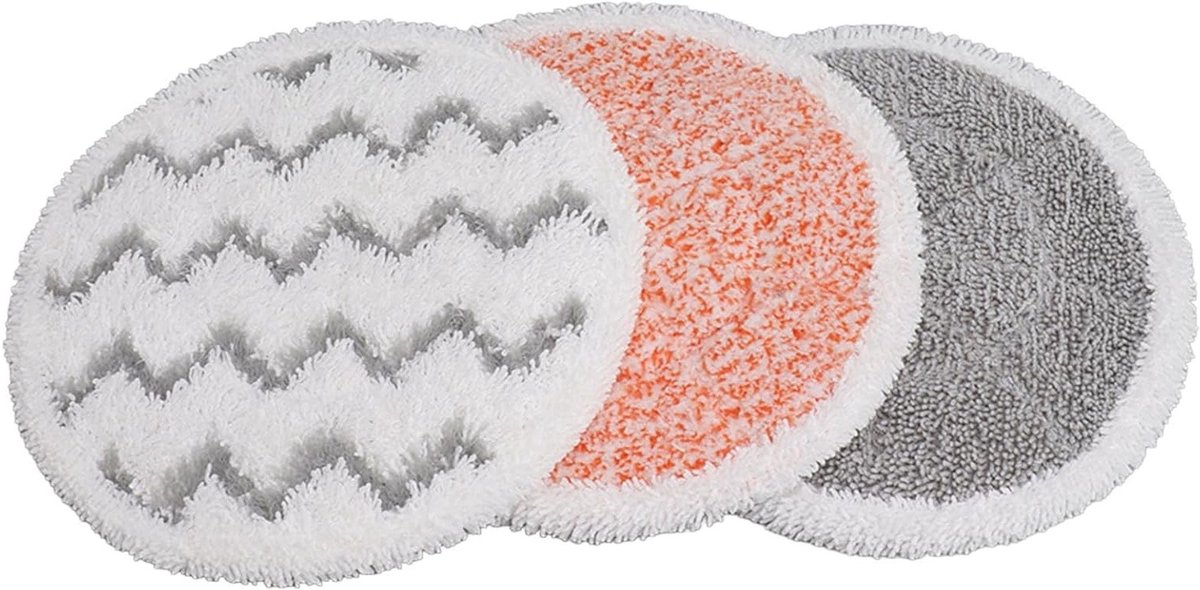 Vervangende Stoom Mop Pads - 6 Stuks Wasbare Scrub Pads voor Stoomvloermoppen, Geschikt voor Diverse Modellen en Efficiënte Reiniging