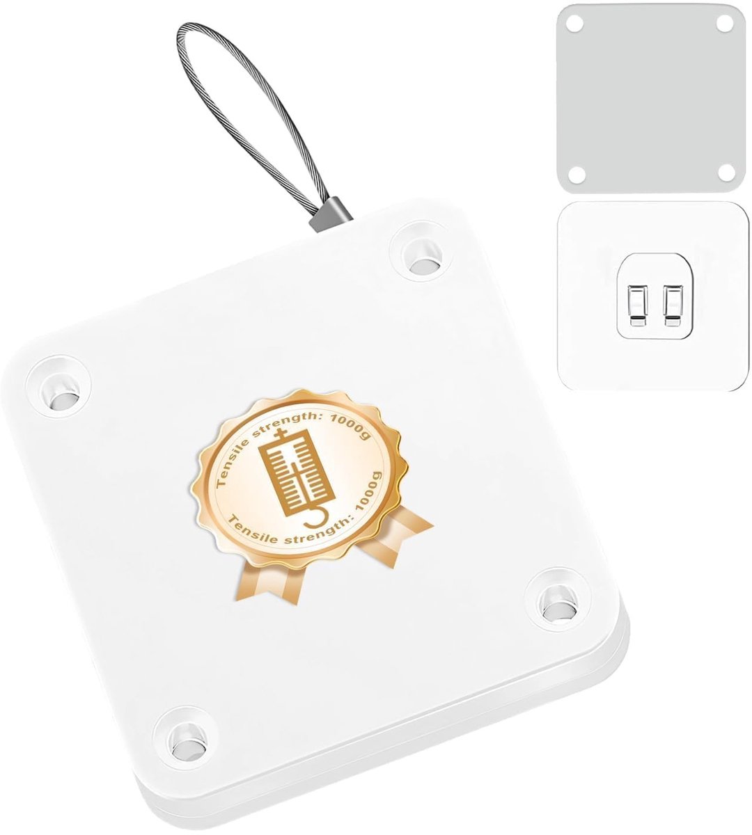 Dailygoods- Deursluiter Automatisch - Deurveer - Deurdranger - Naadloze Kleefmontage - 1000 g Trekkracht - Hoogwaardige ABS Kunststof - Deursluiting