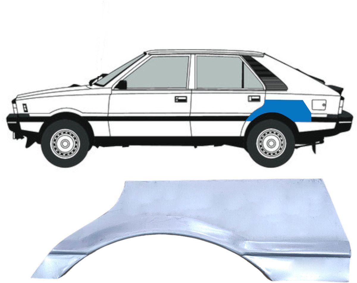 Reparatiepaneel achterspatbord voor FSO Polonez 1978-2002 / Links