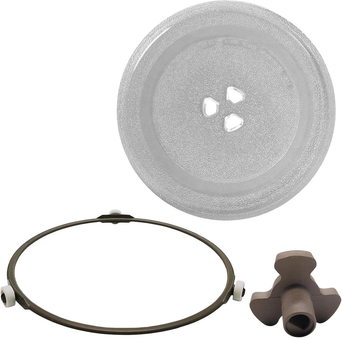 Magnetron Draaitafel Glasplaat Oven Voedsel Verwarmen Verdikt Hittebestendig 25.5 cm Transparant