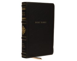 KJV, Personal Size Reference Bible, Sovereign Collection, Genuine Leather, Black, Red Letter, Comfort Print