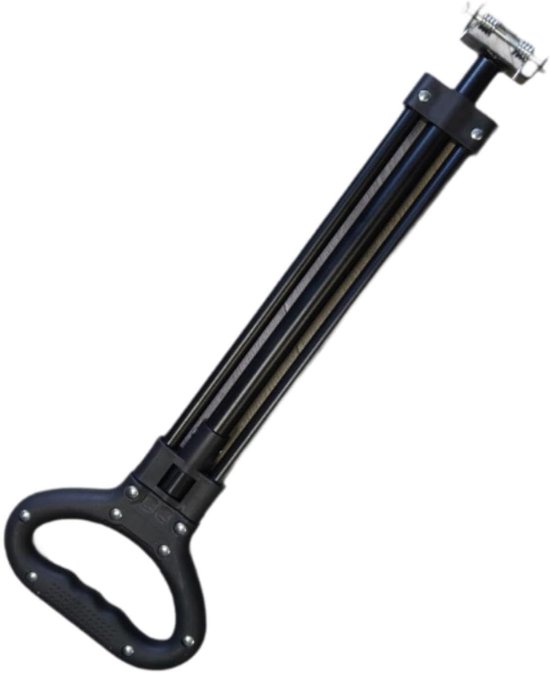 Trekstang Boodschappenkar - Telescopische Hendel - Kamperen en Winkelen - Verstelbare Lengte - 54-79 cm - Zwart — afbeelding 3