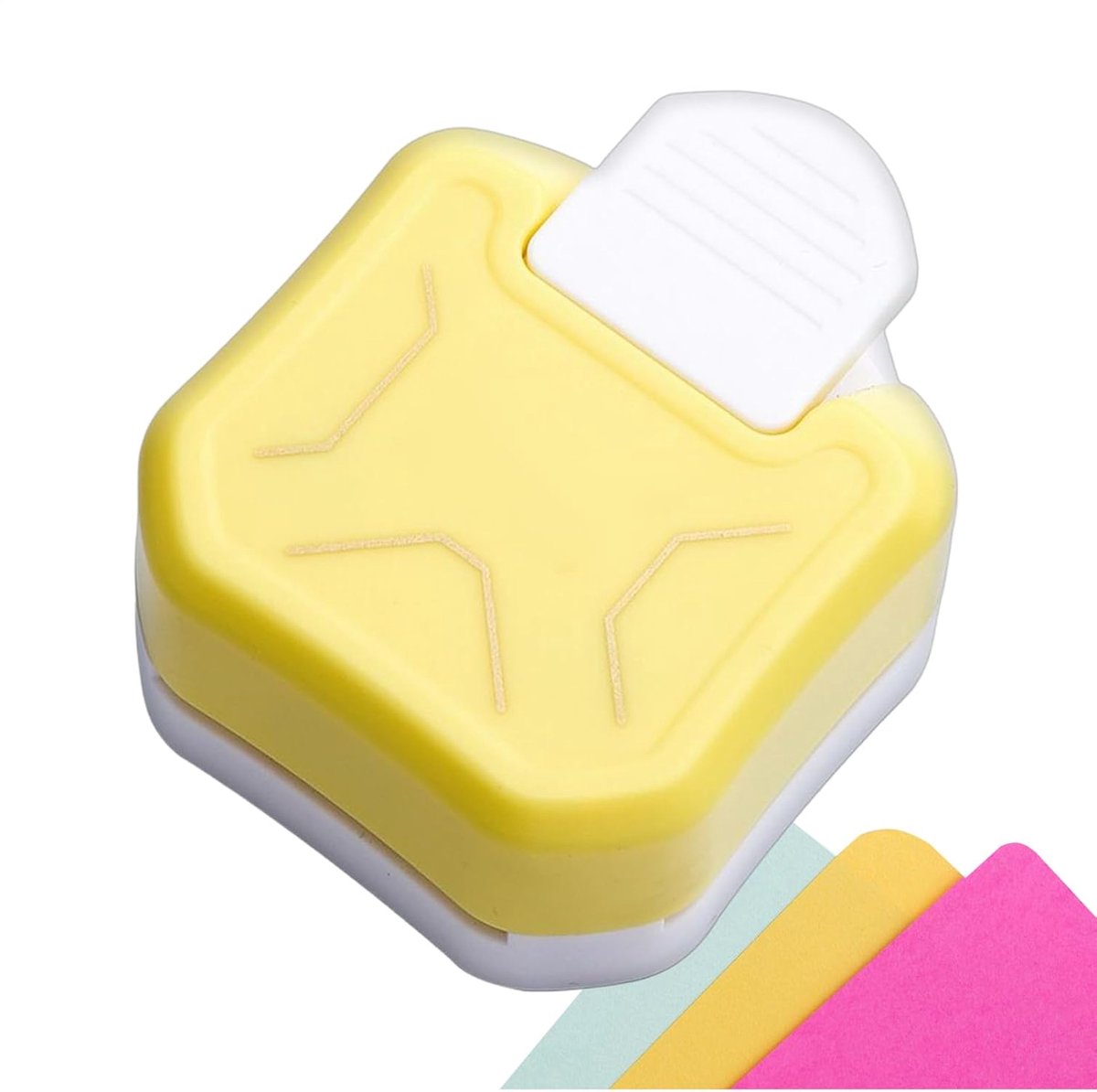 Hoekperforator 3-in-1 - Papier snijder - Knutselprojecten maken - Perfect gladde randen - 16 x 11 x 35 cm - Rood
