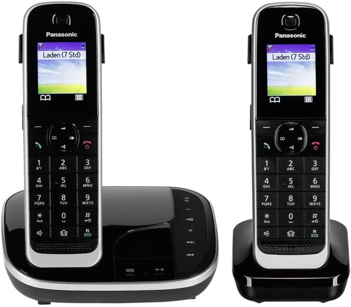 Draadloze Telefoon - Huistelefoon Set - Communicatie Thuis - Met Antwoordapparaat - 2 Handsets - Zwart