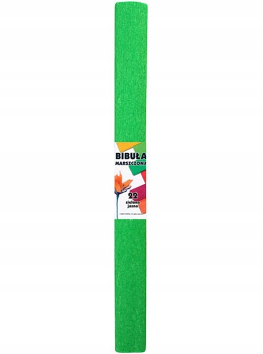 BTS - Bibuła Serie - Bibuła Crêpe Papier - Lichtgroen - 50 x 200 cm