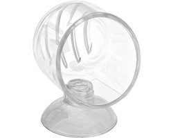 Voerbak Aquarium - Drijvende Kom - Voeren van Vis - Zonder Drijven - 40x35x40 mm - Transparant