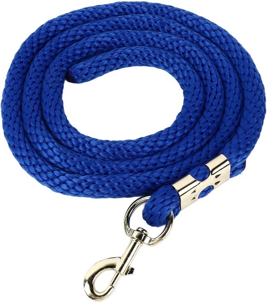Halsband voor Paarden met Trekkoord, 2 Meter Dikke Touw met Grote Haak, Ideaal voor Longeren en Training van Paarden Halsband voor Paarden met Trekkoord, 2 Meter Dikke Touw met Grote Haak, Ideaal voor Longeren en Training van Paarden