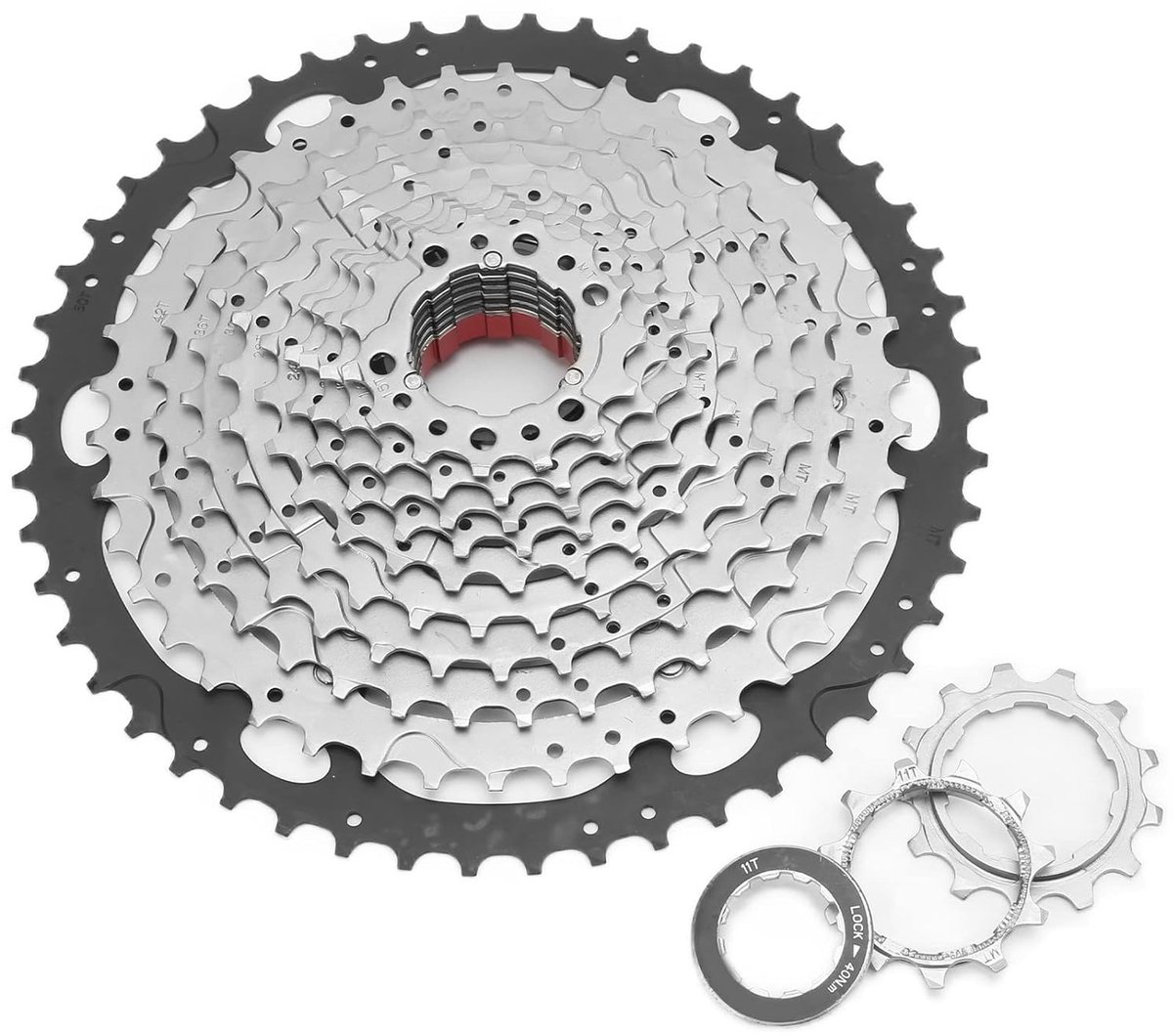 Fiets Vrijloop - Cassette Vliegwiel - Mountainbiken - Slijtvast Vernikkeld Staal - 12 Versnellingen - Zwart