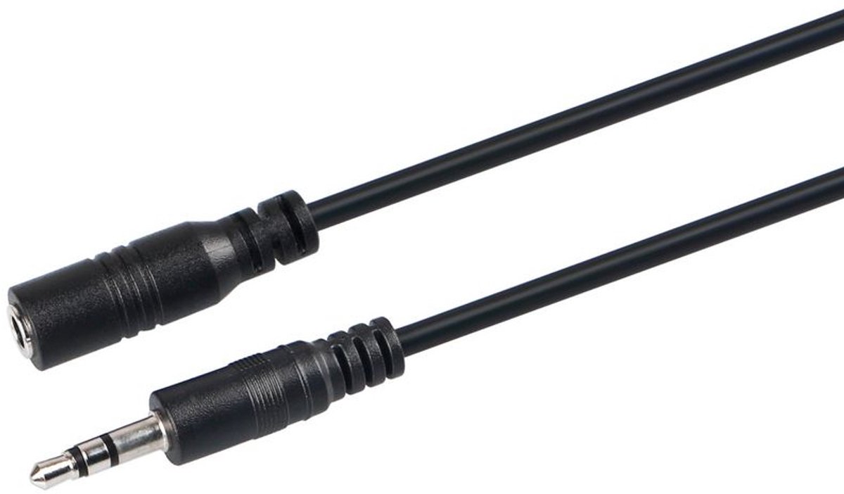 Microconnect Audio 3.5mm (15m) audio kabel Zwart