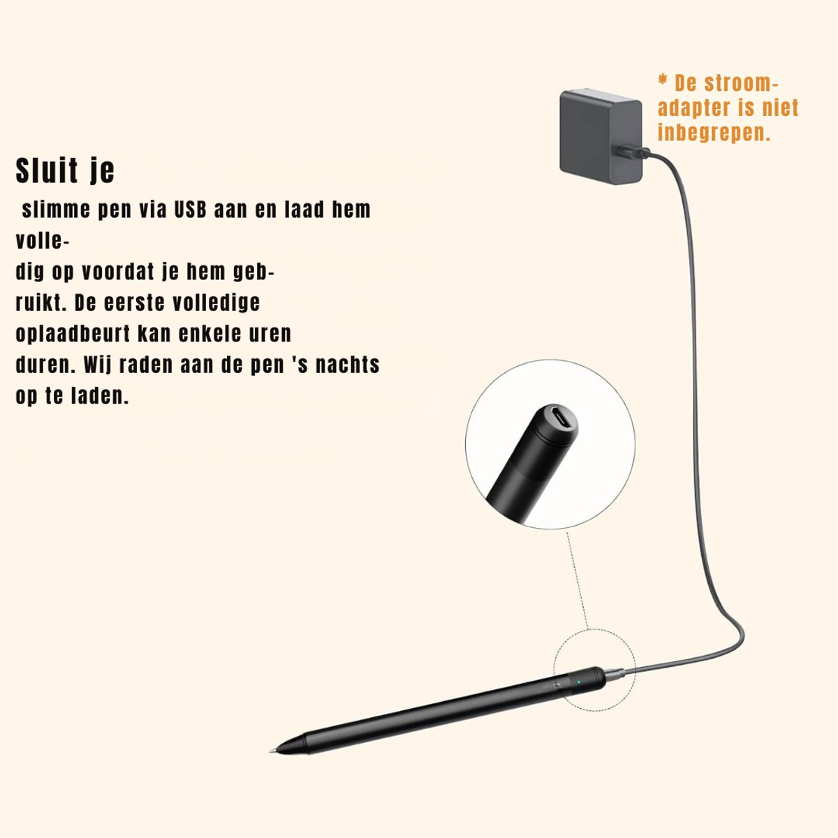 QORA® Digitaal Notitieblok - Notitieblok - Paper Tablet - Zwart - 24cm x 5cm x 20cm