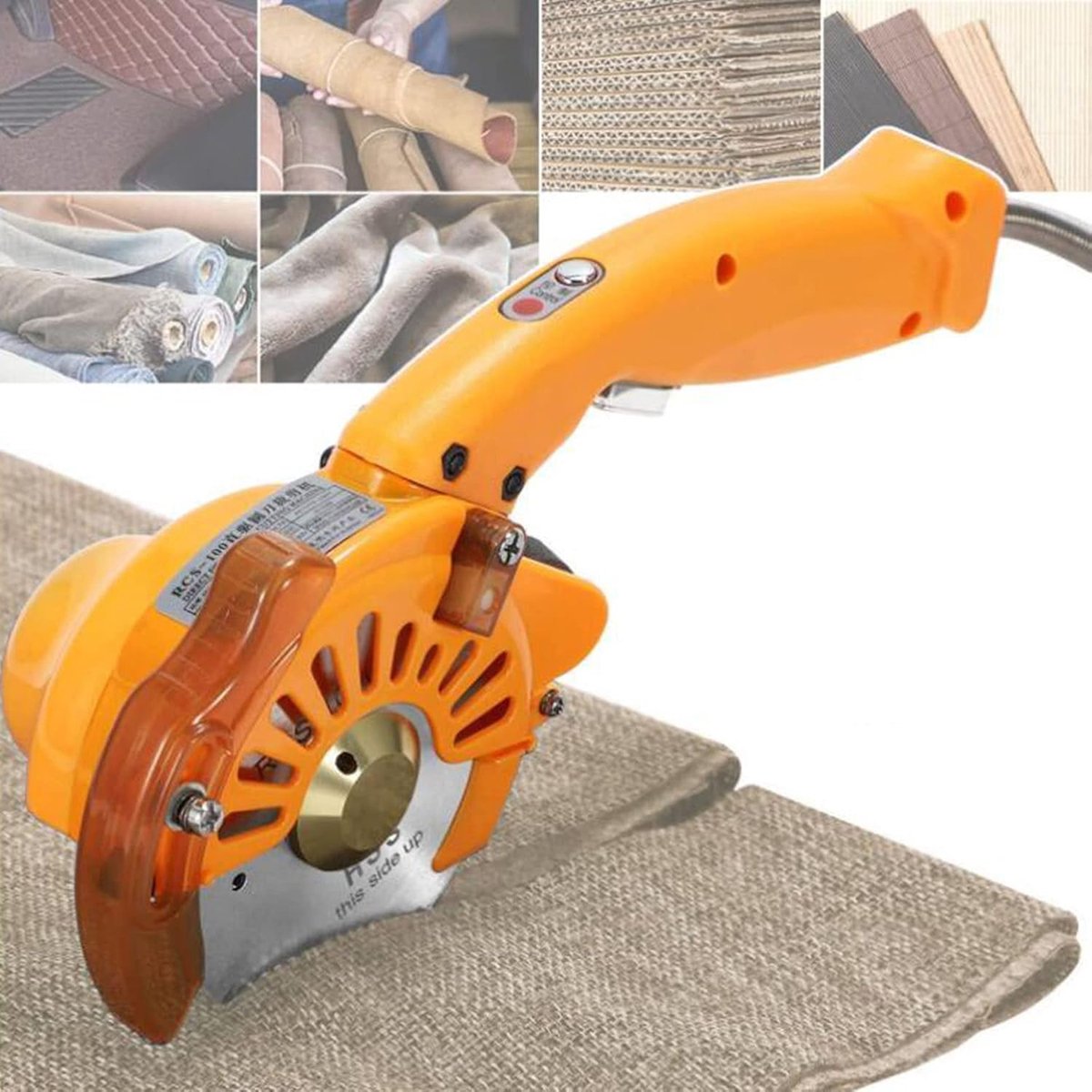 Elektrische Schaar - Roterende Snijder - Stof Snijden - Krachtige Motor - 35 mm - Oranje