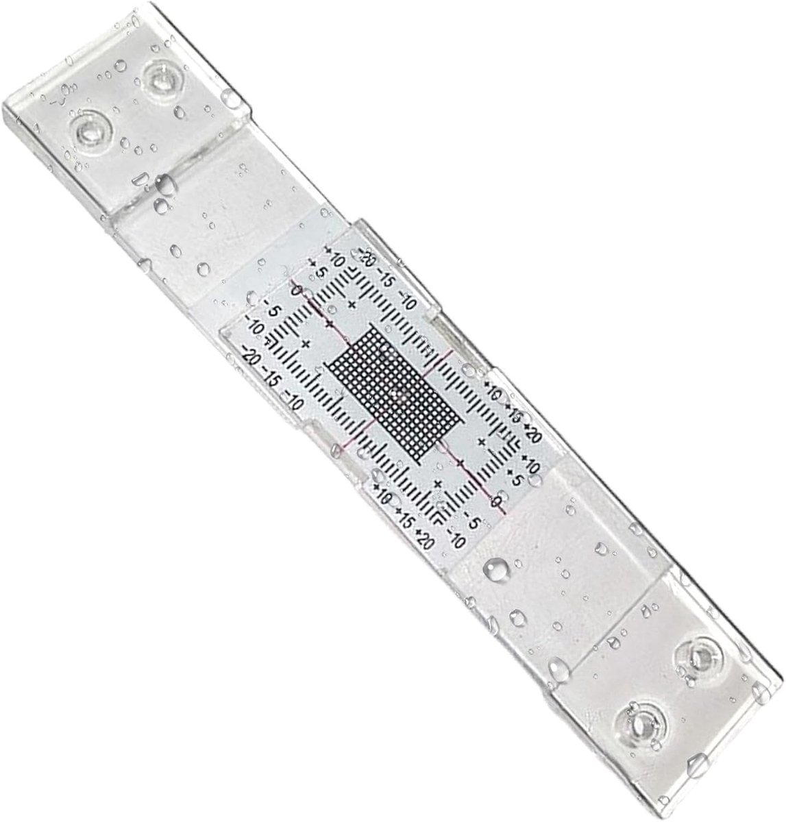 Scheurmonitor Registratie - Scheurmeetapparaat Meter - Structurele Integriteit Monitoren - Transparante Acryl Standaard - 10mm Verticaal 20mm Horizontaal - Transparant
