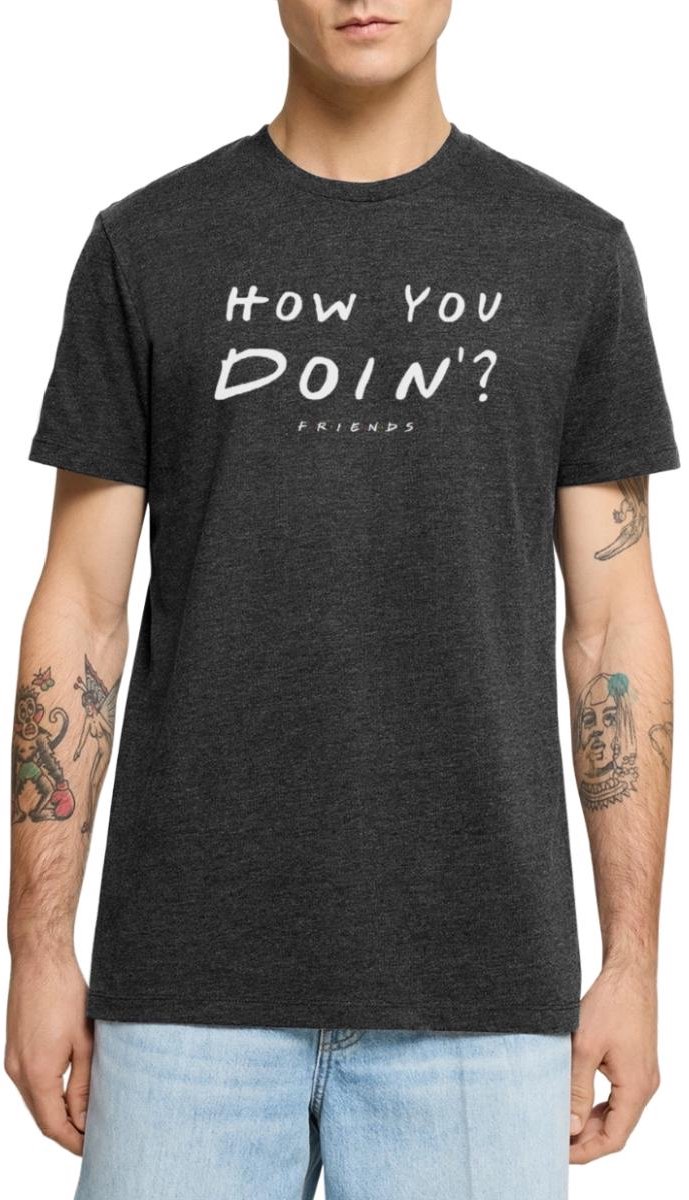 Friends How You Doin' Citaat Premium T Shirt Heren