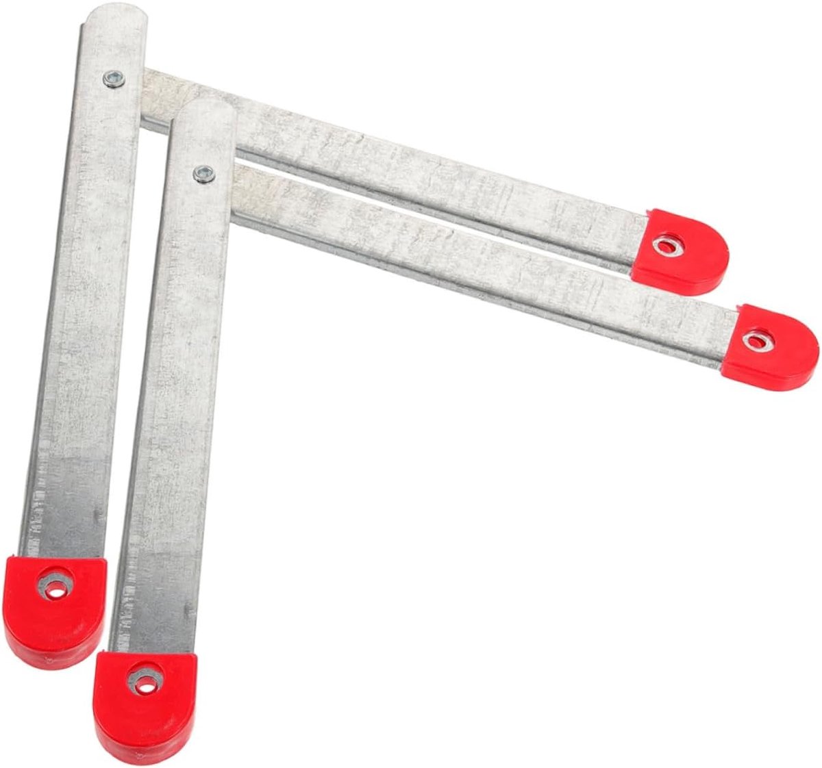 Ladder Scharnier Set - Vervangingsonderdelen Vouwtrap - Ladder Reparatie - Verstevigde Draagstang - 47 cm - Zilver