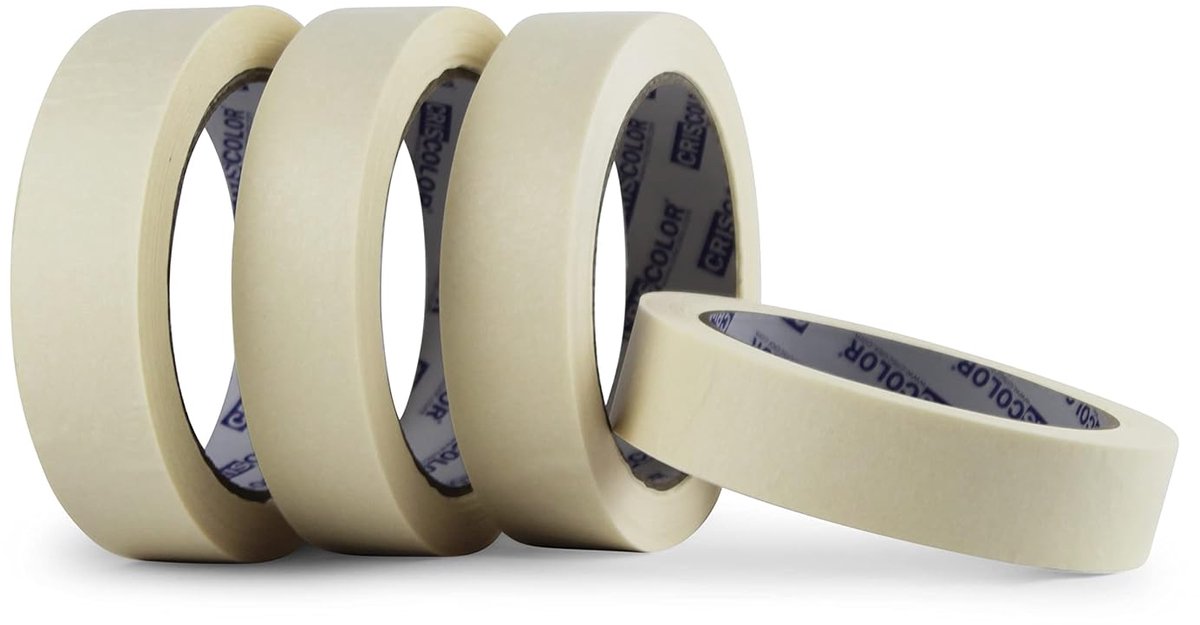 SnelShoppen - Paint Tape 24 mm x 40 m - Zelfklevende Schilderstape - Laat Geen Resten Achter - Sterke Hechting - Ideaal voor Schilderen en Renovatie -