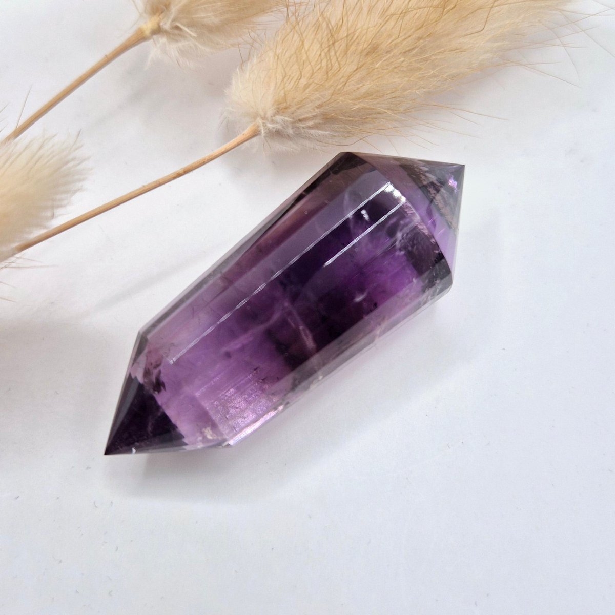 Edelsteen Hoge Kwaliteit Amethist Vogel Crystal (24 Facetten) - 5cm
