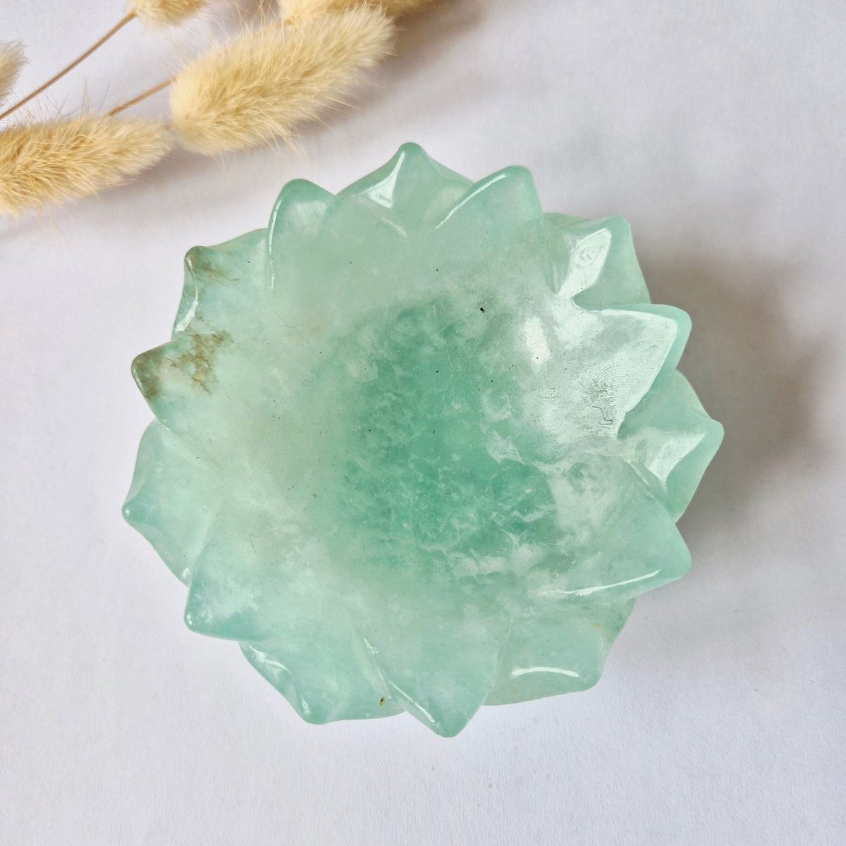 Fluoriet Lotus Schaal XL – Edelstenen Sieradenschaal 12 cm #5
