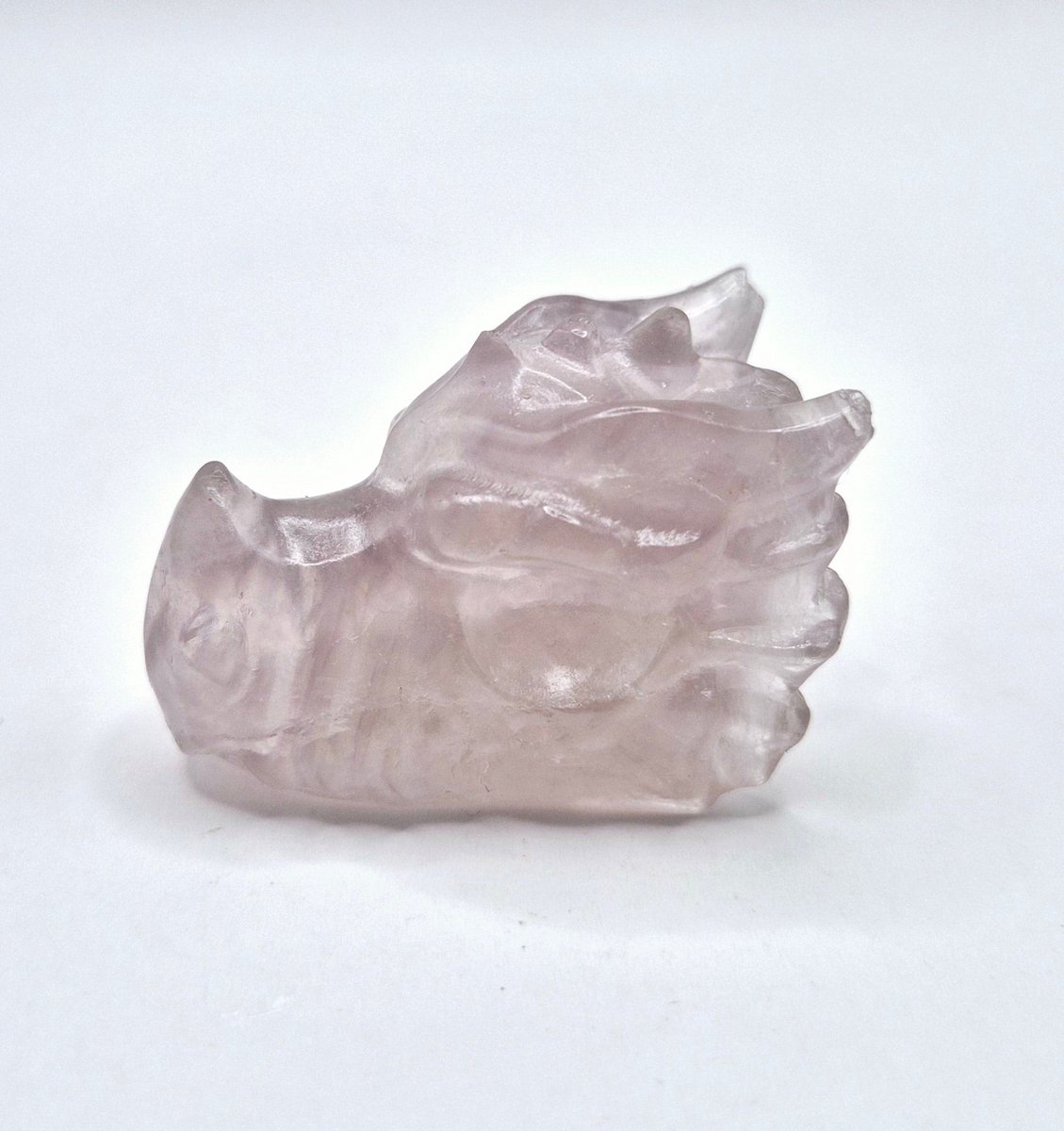 Draken Schedel van Edelsteen (4 cm) - Fluoriet Dragon Skull