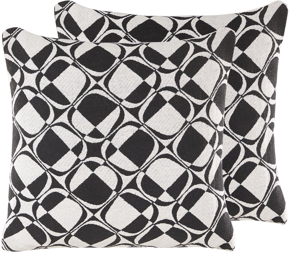 Beliani KOTURE - Sierkussen set van 2 - Wit - 45 x 45 cm - Katoen