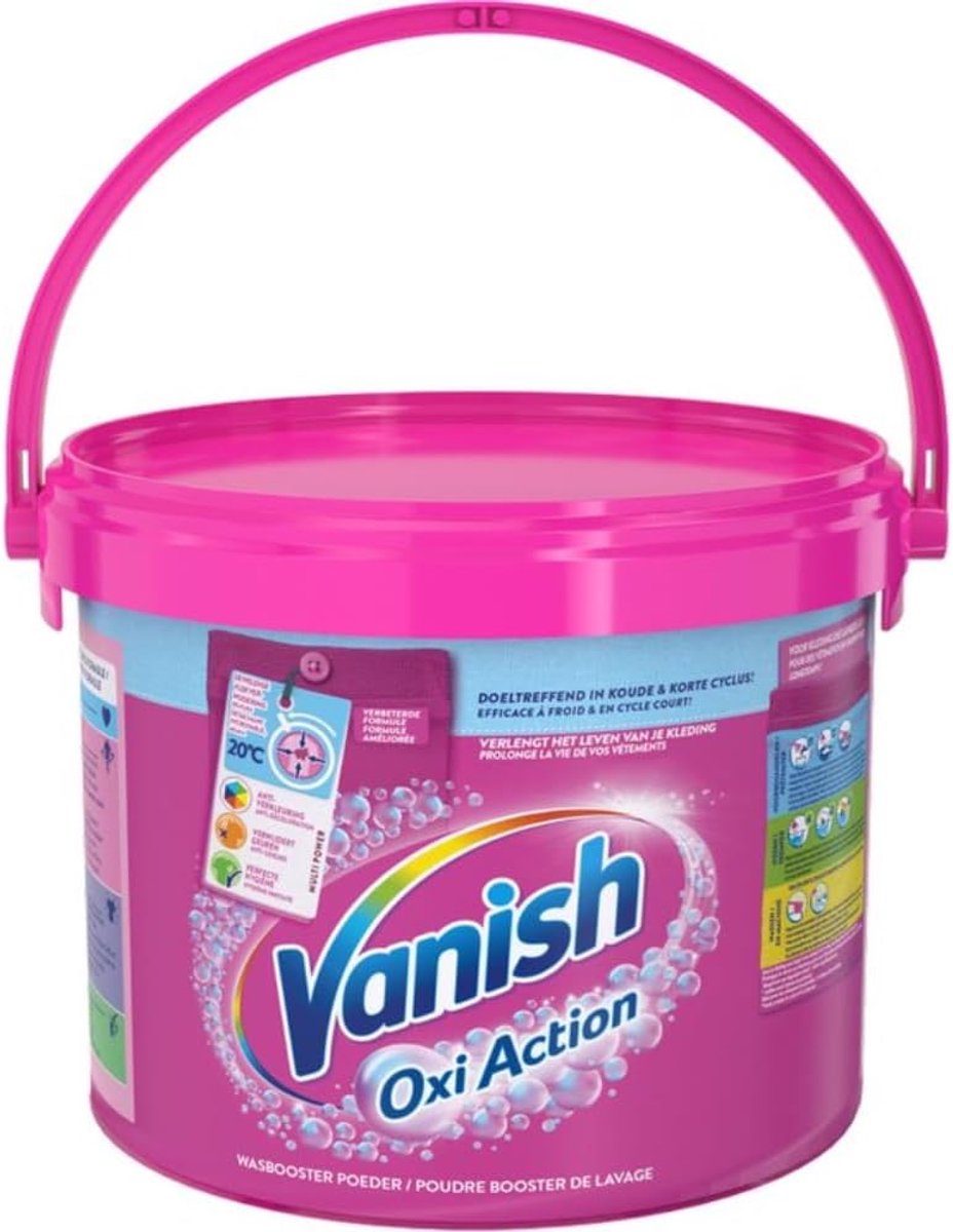SnelShoppen - Vanish Oxi Action Waspoeder Booster 2.7 kg - Effectieve Vlekverwijderaar voor Kleur en Zwart - Ideaal voor Hoge Efficiëntie Wasmachines