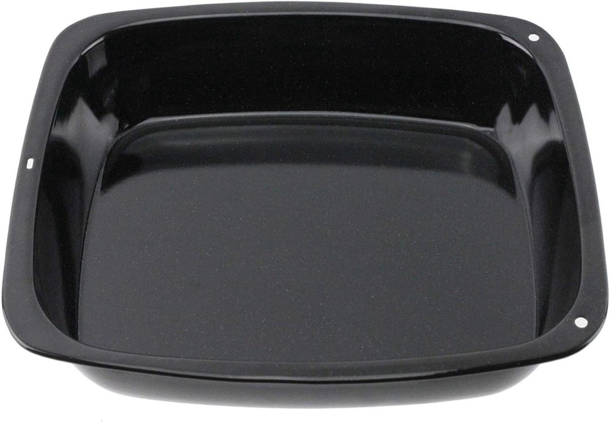 Rooster Pan Bakplaat Oven Grote Gerechten Non-stick Emaille 37x32x6 cm Zwart