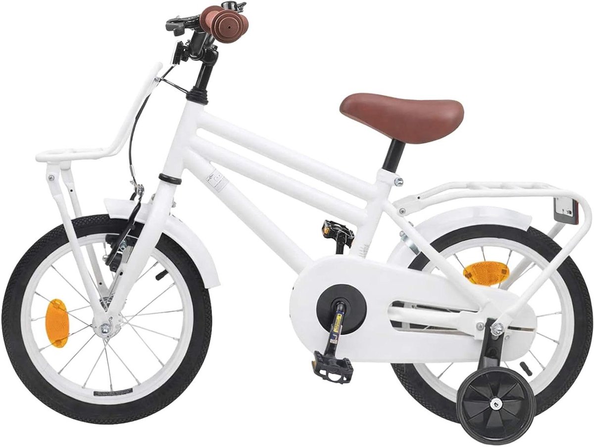 Kinderfiets Loopfiets Buiten spelen Stevig stalen frame 12 inch Wit