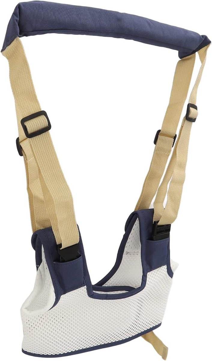 Baby Loopharnas - Loopgordel Hulp - Baby Leren Lopen - Verstelbare Ademende Pasvorm - 6-36 Maanden - Donkerblauw