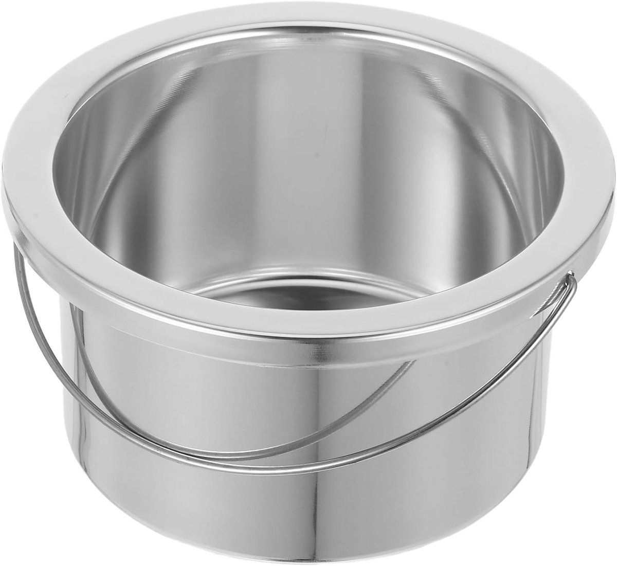 Wax Smeltpot - Aluminium Kom - Ontharen - Ergonomisch Handvat - 500 ml Inhoud - Zilver