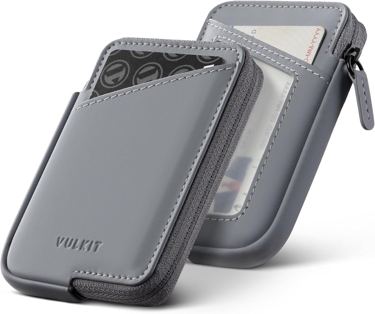 SnelShoppen - RFID Blocking Credit Card Holder - Leren Zipper Wallet - Slim Minimalistisch - Voor Tot 10 Kaarten en Vouwgeld - Ideaal voor Dagelijks G