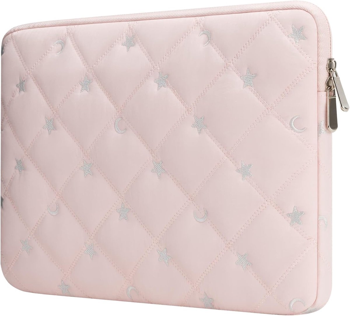 SnelShoppen - Laptop Sleeve 15 16 Inch - Draagbare Laptop Hoes met Zachte Voering - Gevoerde Computer Cover - Geschikt voor MacBook Air/Pro - Roze