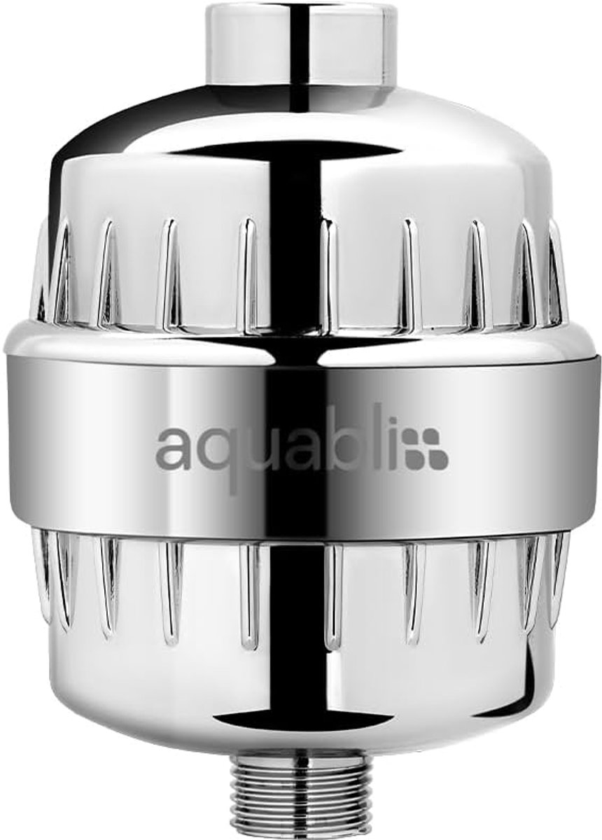 SnelShoppen - Universele Douchefilter met Vervangbare Multi-Stage Cartridge, Vermindert Chlorine en Verbetert Huid, Haar en Nagels, Chroom, SF220
