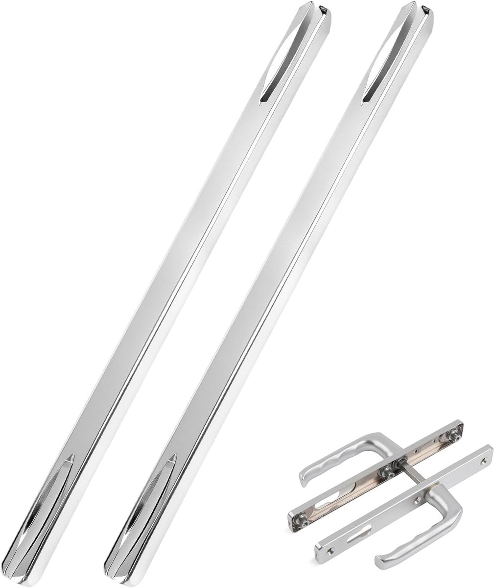 SnelShoppen - 2x Vierkante Push Pin 8mm x 160mm voor Deurhandgreep | IJzeren Fixpin voor Deurhendels en Latch Sets, Geschikt voor 8mm Deursloten en Bo